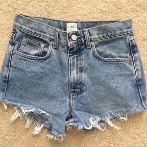 Vintage Calvin Klein denim shorts